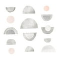 thumbnail image 3 of Scarvey, Emma 12x12 Black Modern Framed Museum Art Print Titled - Half Circles II, 3 of 5