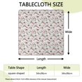 thumbnail image 2 of Multicolor Christmas Gnome Pattern Square Fitted Tablecloth with Elastic Edge,Square Table Cover,Washable Elastic Table Cover for Home Kitchen Party Decor 34"x34", 2 of 6