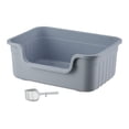 thumbnail image 2 of DOLITY Cat Litter Box Anti Splashing Multipurpose for Small Animals Hamsters Gray, 2 of 9