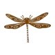 thumbnail image 2 of Dragonfly Silhouette Estaca Decoración de del jardín Escultura óxido de la escultura decorativa de instalación fácil de metal para interiores, 2 of 10