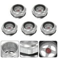 thumbnail image 3 of Air Compressor Oil Level Gauge Sight Glass 1/2" Male Thread Aluminum 5Pcs, 3 of 8