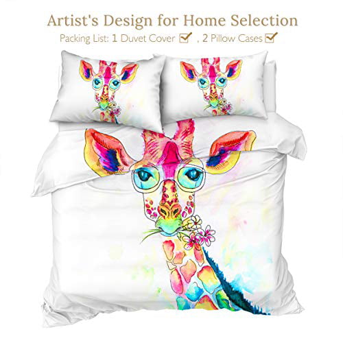 Sleepwish Colorful Giraffe Bedding, Giraffe Bed Set Twin