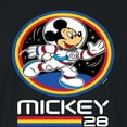 thumbnail image 3 of Mickey & Friends - Mickey 28 Space Badge - Juniors Cropped Cotton Blend T-Shirt, 3 of 5