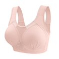 thumbnail image 4 of ALLLIST Red Women Bras Solid Wirefree Bralette Comfy T Shirt Ladies Bras Size 36-44, 4 of 4