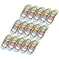 thumbnail image 4 of Plastic Loose Leaf Rings, Non Crack Easily Open Close Flexible Multicolor Binder Rings 6 Colors  For School Home Office For Document, 4 of 8