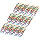 thumbnail image 5 of Anillos De Encuadernación Multicolor, Sin Grietas, 6 Colores, Clasificación Transparente, Anillos De Hojas Sueltas, Flexibles, De Larga Duración Para La Escuela, El Hogar, La, 5 of 8