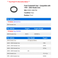 thumbnail image 2 of Front Crankshaft Seal - Compatible with 1999 - 2005 Honda Civic 2000 2001 2002 2003 2004, 2 of 2