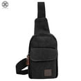 thumbnail image 5 of Luxtrada Men's Crossbody Bags Canvas One Shoulder Backpack Oblique Chest Pack Fashion Shoulder Bag, 5 of 9