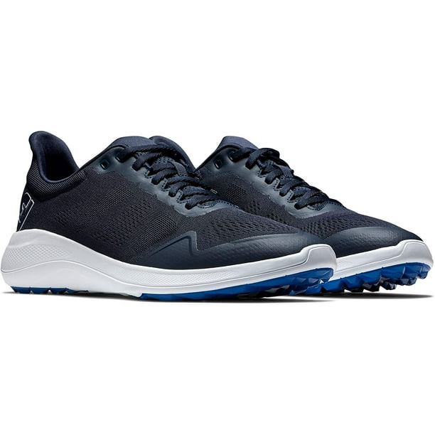 FootJoy Mens FJ Flex Golf Shoe, Navy/White/Blue, 8.5 Wide - Walmart.ca