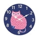 thumbnail image 3 of Reloj de pared de gato, reloj colgante, decorativo de madera, silencioso, moderno, decoración de arte de pared para Gato rosa, 3 of 9