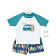 thumbnail image 2 of Hudson Baby Boys Swim Rashguard Set, Gone Surfing, 3-6 Months, 2 of 4