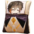 thumbnail image 1 of Zhongli Genshin Almohada De Felpa 14 Almohadas De Cojín De Juguete De Felpa Suave Figura De Juego De Muñecas De Peluche Almohada A 36cm*27cm, 1 of 4