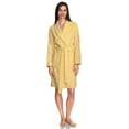thumbnail image 4 of TowelSelections Women's Robe, Turkish Cotton Short Terry Bathrobe Medium French Vanilla, 4 of 5