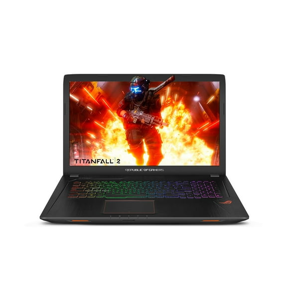ASUS - ROG GL753VD 17.3" Laptop - Intel Core i7 - 16GB Memory - NVIDIA GeForce GTX 1050 - 1TB Hard Drive - Black- Open Box