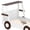 Brown + Light White + MDF + Pine + Plywood + Twin, variant on Twin Size Car Bed with Storage Shelves, Platform Bed with Cute Car-shape, Childlike Design, Brown & White
