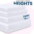 thumbnail image 2 of Funda de colchón Utopia Bedding Twin, 25 cm, impermeable, con cierre, 2 of 8
