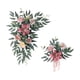 thumbnail image 4 of Guirnalda de flores de seda para bodas, corona floral artificial para el fondo de la ceremonia. Rosa, 4 of 9