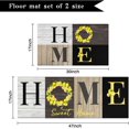 thumbnail image 2 of Kitchen Mats for Floor, Kitchen Rugs Set of 2 Carpet Area Runner Rug, Rustic Farmhouse Floral Home Kitchen Decor and Accessories Stuff, 17x30 and 17x47 Inch (Lemon Yellow), 2 of 6