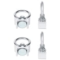 thumbnail image 5 of 6 anillos de acero inoxidable, ganchos para altavoces, anillos colgantes, accesorios para colgar marcos de aviones, colgantes livianos, 5 of 5