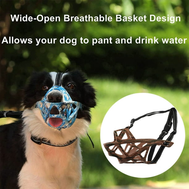 Soft Breathable Tribal Dog Mouth Guard Cover for Small Medium Dogs Stop Biting Barking and Chewing Walmart