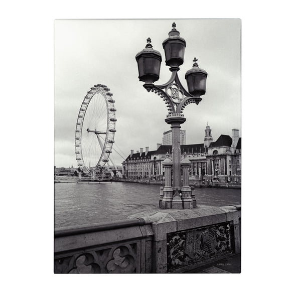 Trademark Fine Art 'London Eye' Canvas Art by Kathy Yates
