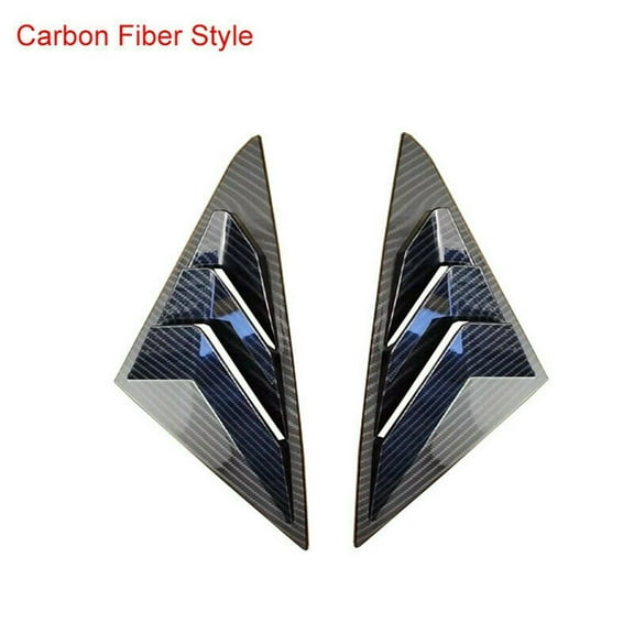 Yassdwbn 2x Black ABS Window Louver Shutter Scoop Cover Trim For Hyundai Sonata 2011-2014