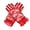 Red, variant on Vintage Short Lace Gloves for Women Tea Party Wrist Length Floral Gloves for Wedding Costume Gloves (Red,Free Size)