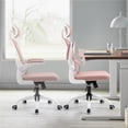 thumbnail image 3 of Silla Oficina de Respaldo Alto Ergonómica, Color Rosa, para Hogar u Oficina HOMEMAKE FURNITURE Moderno, 3 of 6