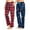 Navy Frozen Snowflake / Red Buffalo Check, variant on Ashford & Brooks Women's Plush Mink Fleece Pajama Sleep Pants 2 Pack