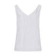 thumbnail image 6 of yillto Womens Summer Tops Ruffle Hem Sleeveless Tank V Neck Fashion Elegant Shirts Loose Blouse, 6 of 7