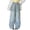 tr1-Sky Blue, variant on Girls Denim Pants Wide Leg Jeans with Pockets, Girls Wide Leg Pants Size 10 Elastic Waist Cute Heart Print Baggy Denim Pants Girls Clothing(Size 3-4 Years, Sky Blue-3)