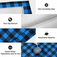 thumbnail image 6 of Black Blue Plaid Outdoor Rug for Patio/Deck/Porch, Non-Slip Large Area Rug 6 x 9 Ft, Country Buffalo Checked Gingham Indoor Outdoor Rugs Washable Area Rugs, Reversible Camping Rug Carpet Runner, 6 of 8