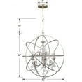 thumbnail image 5 of Crystorama Lighting - Six Light Chandelier - Chandelier - Solaris - Six Light, 5 of 5
