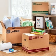 Pen+Gear Medium Moving Boxes, 22 in. L x 13 in. W x 15 in. H, Kraft