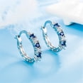 thumbnail image 7 of Wioihee Aquamarine Earrings Female European and Diamond Set Zircon Earrings Colorful Blue Crystal Earrings, 7 of 7
