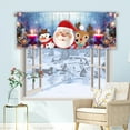 thumbnail image 1 of Christmas Decorations Outdoor Curtain Christmas Snowman Curtain Kitchen Rod Pocket White Snowflake Window Curtain Short Topper Curtains For Winter Holiday Christmas Decorations Polyester curtains, 1 of 9