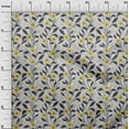 thumbnail image 3 of oneOone Georgette Viscose Yellow Fabric Floral Sewing Craft Projects Fabric Prints By Yard 42 Inch Wide, 3 of 4