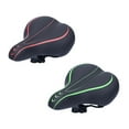 thumbnail image 2 of FRCOLOR Selle de Vélo 1 Pce Ressort Haute Élasticité Coussin d'Absorption Confortable pour Homme Femme Homme (Noir Rouge), 10.63"X7.68"X5.12 Pouces, 2 of 4