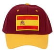 thumbnail image 2 of TOP HEADWEAR Adjustable Country Flag Baseball Caps for Men Womens Unisex Adult, Spain, 2 of 4
