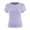 thumbnail image 1 of Playera George para Mujer, Manga Corta Escote Redondo Lila Talla G, 1 of 4