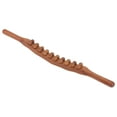 thumbnail image 1 of Guasha Massage Rod, Guasha Massage Stick Handheld Beech Wood Dredging Meridians Fatigue Relief Double Row  For Neck For Home, 1 of 8