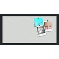 thumbnail image 2 of PinPix ArtToFrames 10x22 Custom Cork Bulletin Board Peaks Modern Pattern White Grey   Poster Board Has a Fabric Style Canvas Finish, Framed in Satin Black (PinPix-1795), 2 of 6