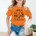 thumbnail image 2 of WEIYLL Girls Funny Tshirts Cute Print Round Neck Short Sleeve Summer Casual Dance Going Out Tops for 5-6 Years, 2 of 5