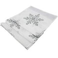 thumbnail image 4 of Fennco Styles Holiday Nivalis Collection Snowflake Design Decorative Table Runner 16"W x 54"L - Silver Table Cover for Home, Dining Table, Christmas Décor, Banquet, Family Gathering, Special Occasion, 4 of 4
