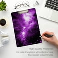 thumbnail image 2 of FMSHPON Galaxy Nebula Universe Clipboard Hardboard Wood Nursing Clip Board and Pull for Standard A4 Letter 13x9 inches, 2 of 2