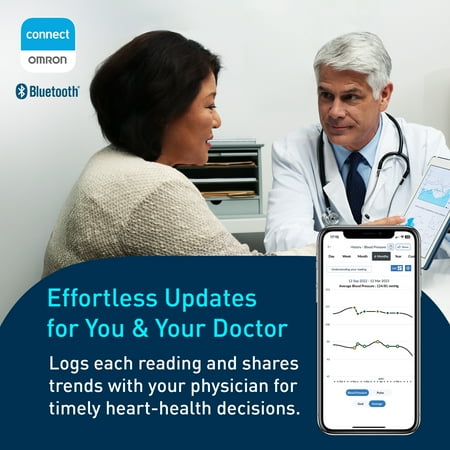 OMRON 3 Series Upper Arm Blood Pressure Monitor and Arm Cuff for Home Use