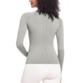 thumbnail image 7 of Sevevn Women's Casual Fashion Solid Color Sports Yoga Quick Drying Long Sleeved Top Gray XL Rollbacks, 7 of 7