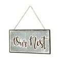 thumbnail image 3 of Cheungs Our Nest Handcrafted Metal Rustic Wall Sign, 3 of 5