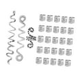 thumbnail image 2 of GUOOL 28x Dreadlock Hair Accessories Kit for Jewelry Making Hair Beard Silver, 2 of 9