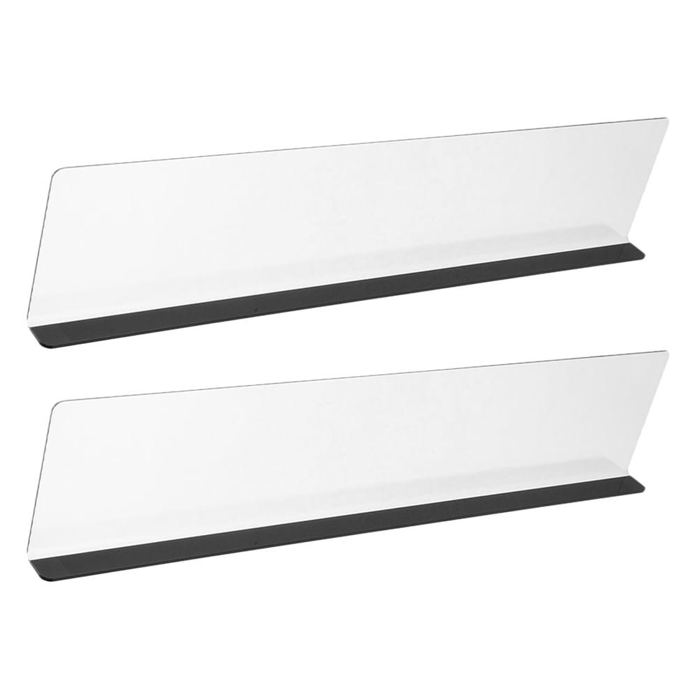 SHISUYAN 2pcs Acrylic Monitor Memo Boards Computer Left Right Side Panel Note Holder Office Desk Accessories Desktop Organizer Reminder Board